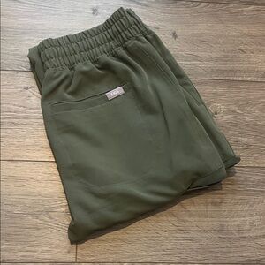 Figs Moss Green Yola Skinny Scrub Pants